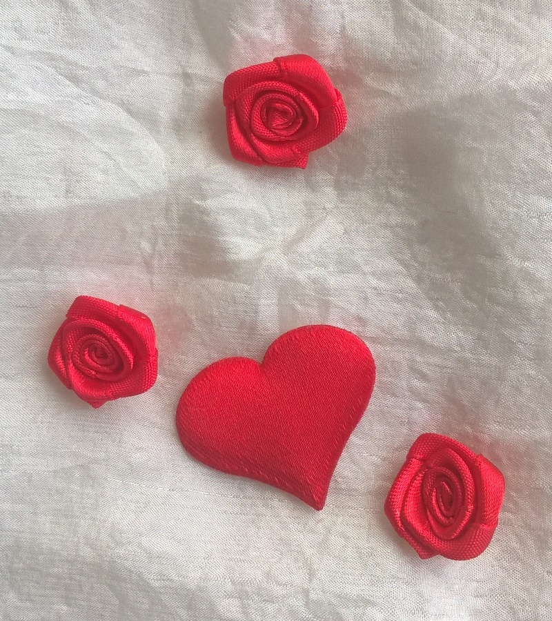 Herz mit 3 Rosen